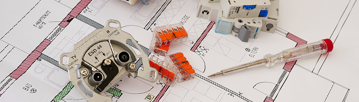 Arbeitsmaterial eines Elektriker